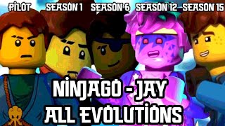 Jay - All Evolutions - All Seasons (Season 1 - 15) Character Spot (10 Years) - Ninjago