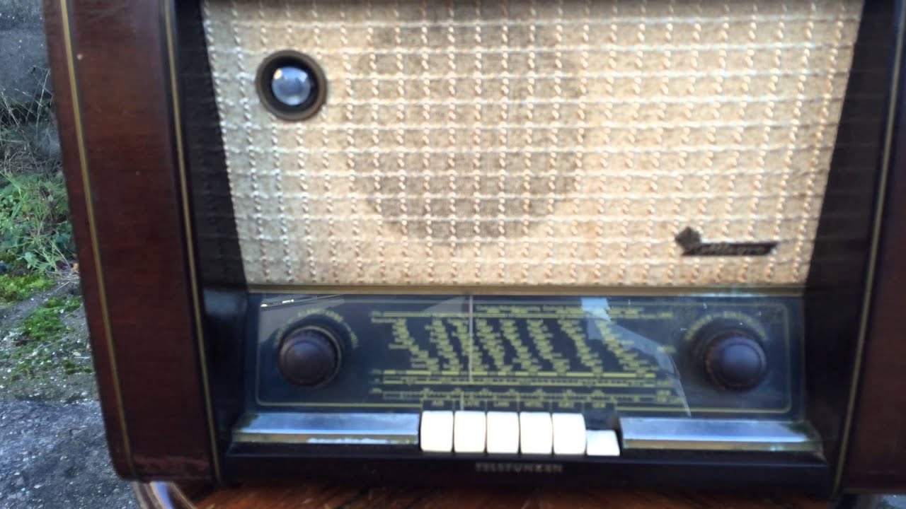 Telefunken Allegro tuberadio restored unit YouTube