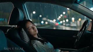 Sleep Instantly in The Car with Pouring Rain &amp; Thunder Roaring in the Woods at Night