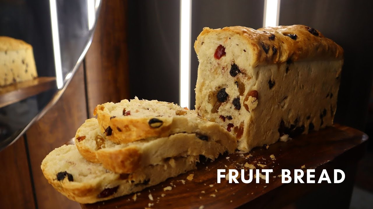 Fruit Bread Recipe Easy and no knead Fruit Bread Soft and Fluffy