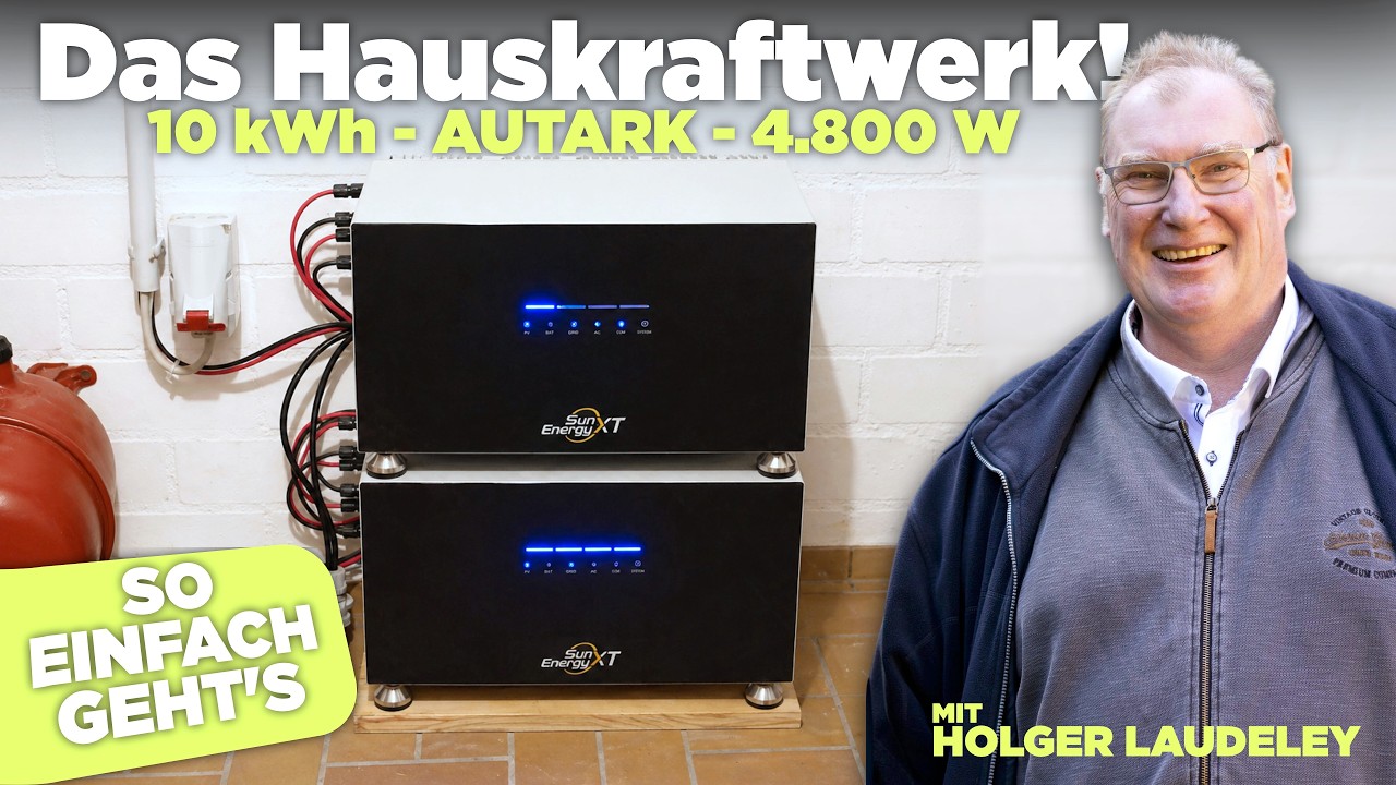 Besser als eine normale PV-Anlage? Wir installieren SunEnergyXT 500 mit Holger Laudeley
