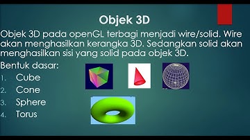 Input dan Pembentukan Objek 3D OpenGL