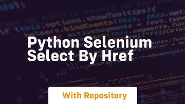 python selenium select by href