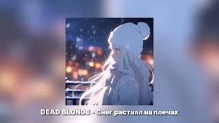 DEAD BLONDE - Снег растаял на плечах 𝐒𝐏𝐄𝐄𝐃 𝐔𝐏