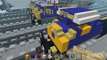 Minecraft CSX 1982 Seaboard System Heritage unit ES44AH Tutorial Time Lapse