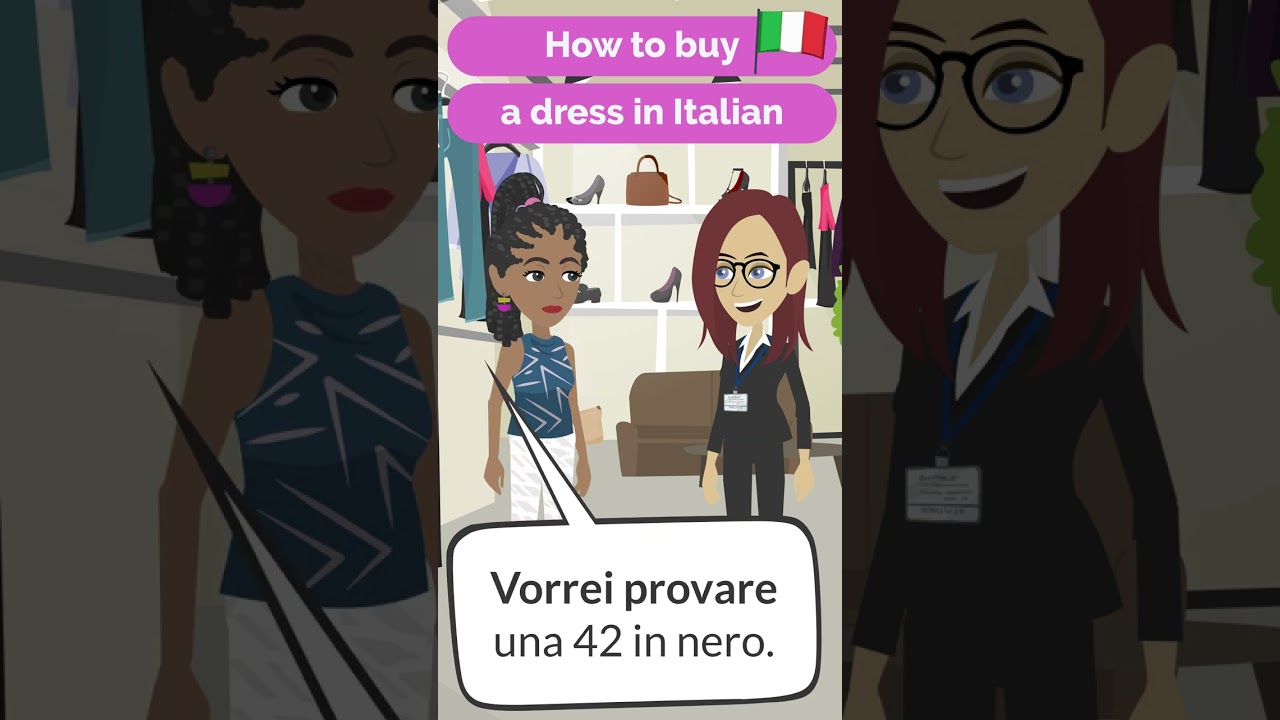 she buys few dresses in italian How you dress in Italy matters! I love this, actually, as I love to wear  nice clothes, but it took some getting used to the fact that what you wear  matters -