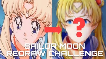 I tried the Sailor Moon Redraw Challenge on Procreate