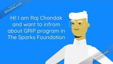 Animation video of GRIP program of The Sparks Foundation