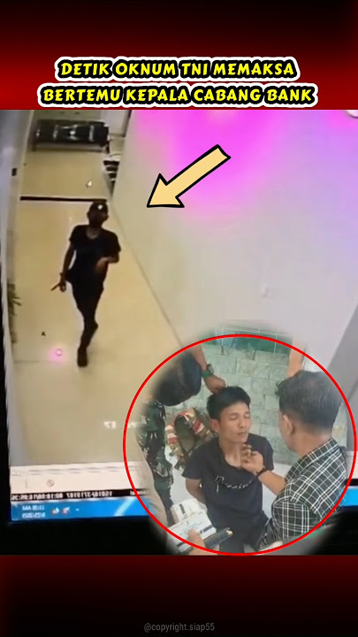 Download lagu CCTV RECORDING OF TNI PERSONNEL ENTERING BRI BANK #gowa #bank #latestnews #siap55