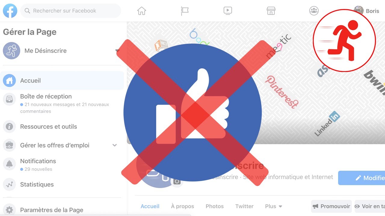 Comment supprimer une page Facebook ? YouTube