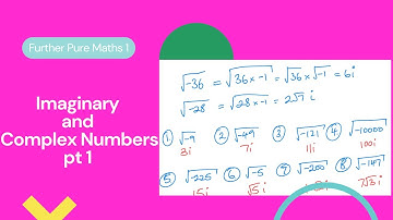 Imaginaire en complexe getallen pt1 (Edexcel IAL FP1 1.1 Ex1a)