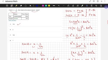 tanA=x-1/4x then what is the value of SecA-TanA #ssc #cgl #maths