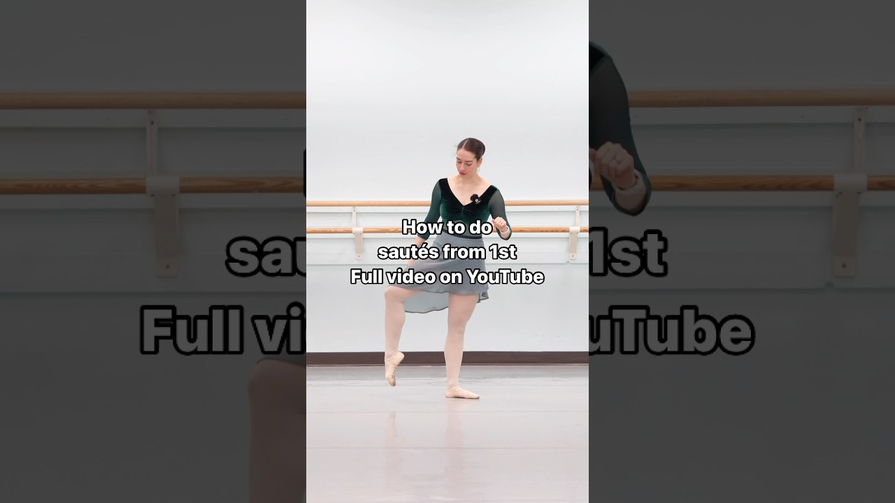 How to do sautés from 1st #ballet #dance #balletteacher