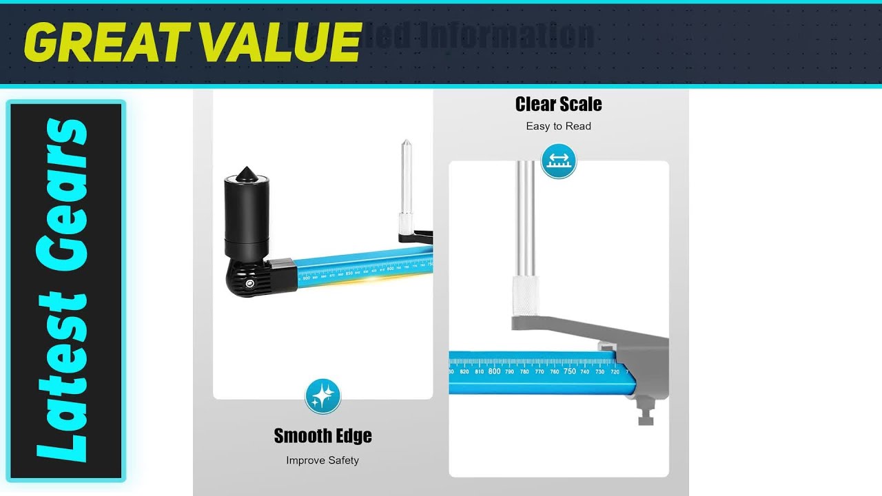 DVAENHJK High-Precision 2D Measuring Ruler: Ultimate Auto Body Accuracy ...