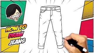 How to draw a Jeans
