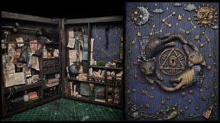 Secret Cabinet of Witchcraft and Wizardry Miniature | Hidden Diorama Book Chambēr