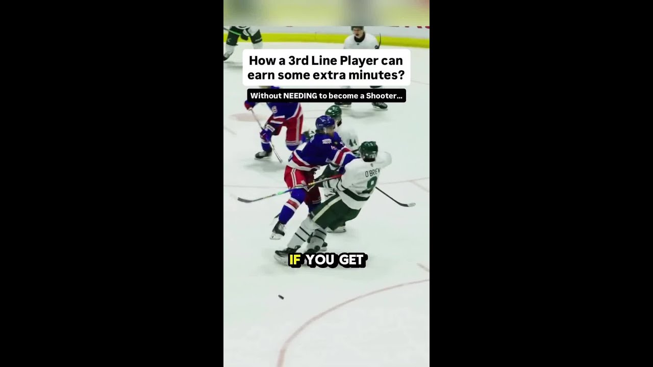 Earn more ICE TIME as a 3rd liner