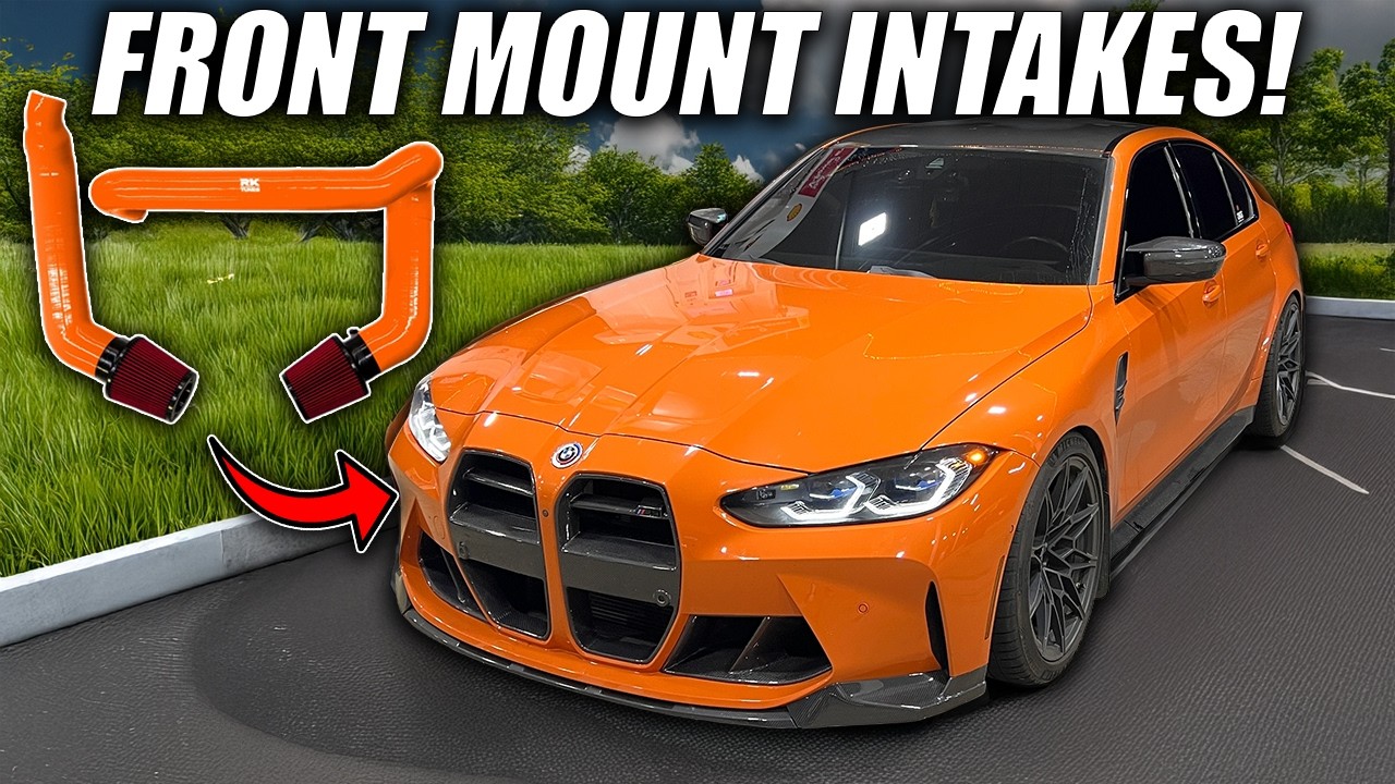 Устанавливаю самые громкие фронтальные воздухозаборники на свой G80 M3!