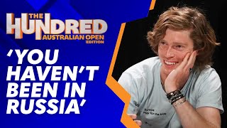 Andrey Rublev has wildly varied opinions on Australians! The Hundred: Australian Open Edition | WWOS