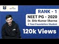 How to score Rank 1 by Dr. Shiv Kumar Sharma (NEET PG 2020 Rank 1) |  Dr. Bhatia Video | DBMCI |