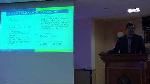 Records to be maintained Finalization of Accounts from GST perspective (GST WORKSHOP DAY3)