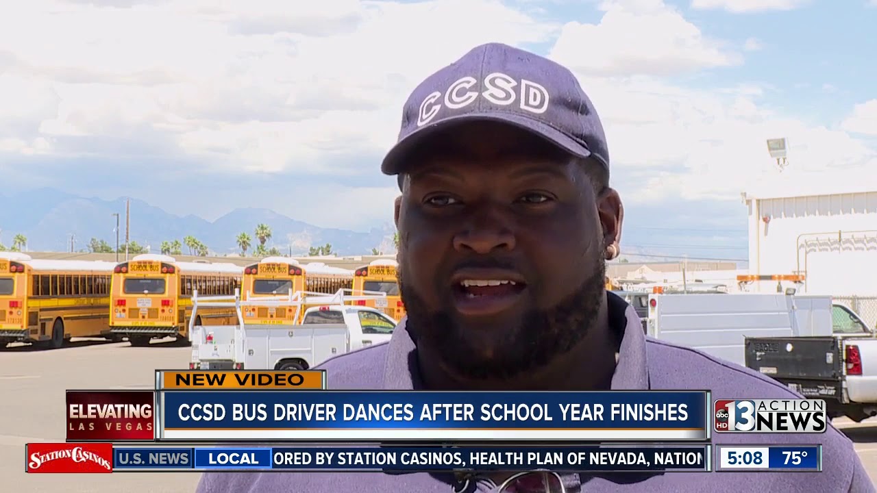 CCSD bus driver celebrates last day of school with a special dance