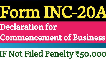 HOW TO FILE INC-20A ON V3 PORTAL  DECLARATION FOR COMMENCEMENT OF BUSINESS @mnprofessionalservice