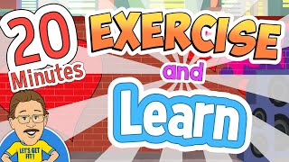 EXERCISE and LEARN | 20 Minutes of Educational Exercise Songs for Kids | Jack Hartmann