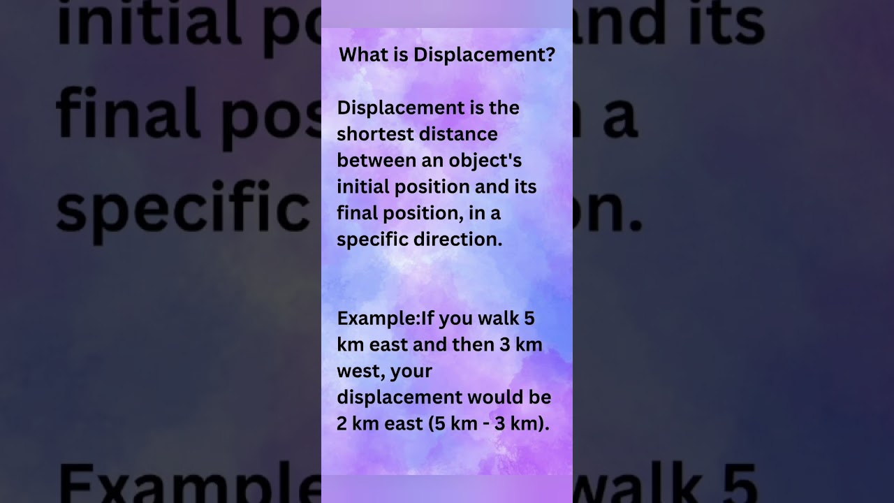 Definition of Displacement/