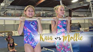 Kaia VS Mollie Gymnastics Challenges| Kaia SGG