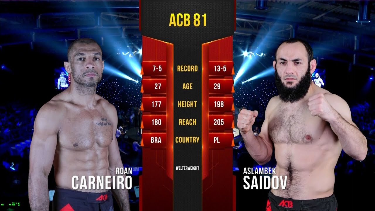 Роан Карнейро vs. Асламбек Саидов | Roan Carneiro vs. Aslambek Saidov | ACB 81