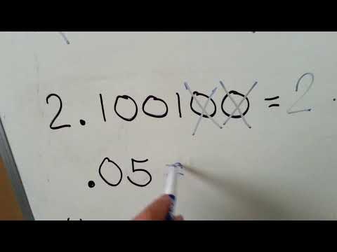Unnecessary zeros and decimals (Decimals #3) - YouTube
