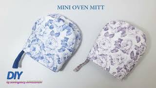 DIY Oven Mitts/미니 주방장갑 만들기/Kitchen Gloves/pot holder/make pattern/sewing/tutorial
