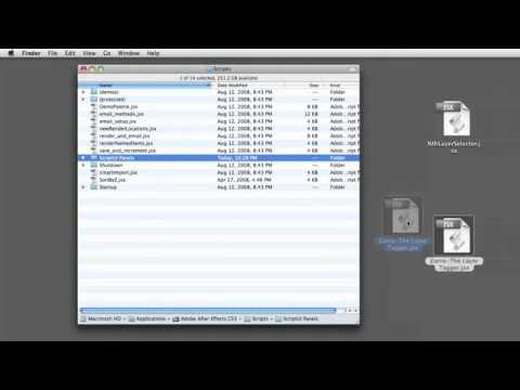How to install scripts in After Effects.