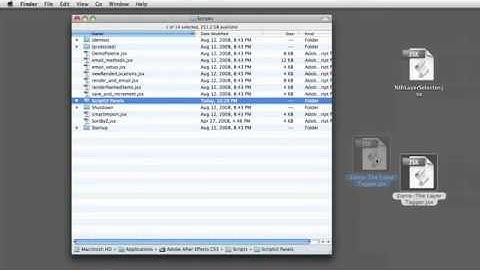 How to install scripts in After Effects.