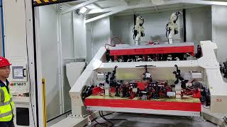 Industrial robot 2 robots synchronous welding system  Precision  rotary welding positioner