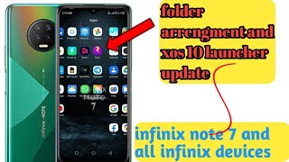 xos 10 launcher update in infinix note 7 | folder arrengment in infinix devices | xos 10 | screenshot 5