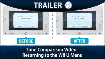 Time Comparison Video - Returning to the Wii U Menu
