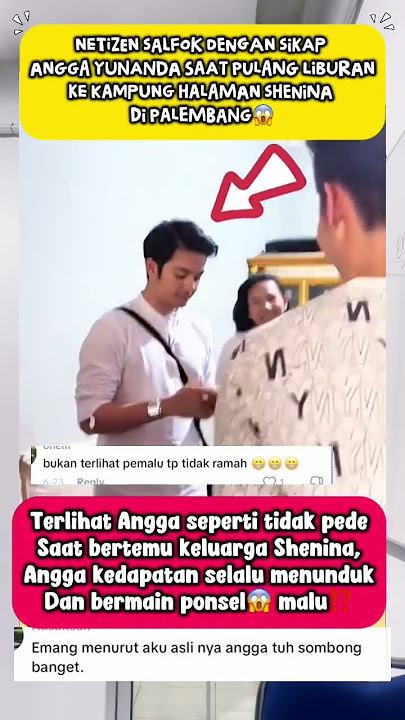 😳 Netizen Salfok! Sikap Angga Yunanda di Kampung Halaman Shenina Jadi Sorotan #shorts #trending
