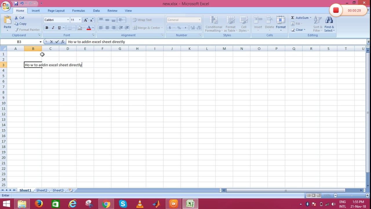 How to add in excel sheet YouTube