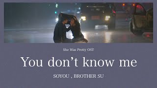 【カナルビ/和訳】 『彼女はキレイだった』OST   You don’t know me／SOYOU, BROTHER SU