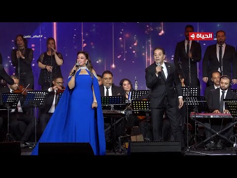 دويتو عظمة من مدحت صالح و ريهام عبد الحكيم لجمهور الطرب الأصيل حبيبي يا عاشق