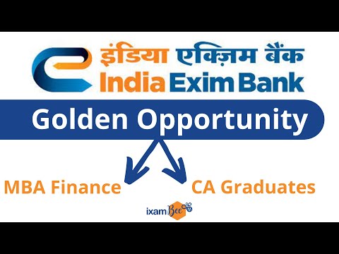 Video Exim Bank Management Trainee 2022 | Opportunity for... - youtube