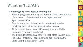 TEFAP Training 2026