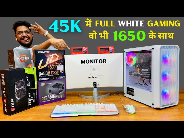 Rs 45k Full *WHITE* Gaming PC with GTX 1650 *BENCHMARK