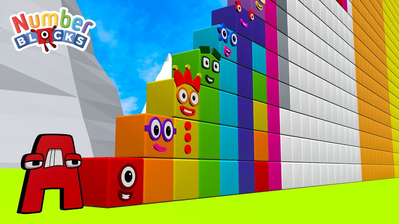 Smart Learning Fun! Numberblocks Cube Step Squad 1–100 Song with Alphabet Lore A