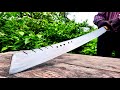 KNIFE MAKING - FORGING A 0.84 M MACHETE FROM LEAF SPRING