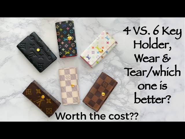 LOUIS VUITTON KEY HOLDER vs KEY POUCH: COMPARISON, WEAR & TEAR, REVIEW AND  MY FAVOURITE! 