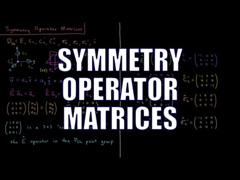 Quantum Chemistry 12.9 - Symmetry Operator Matrices