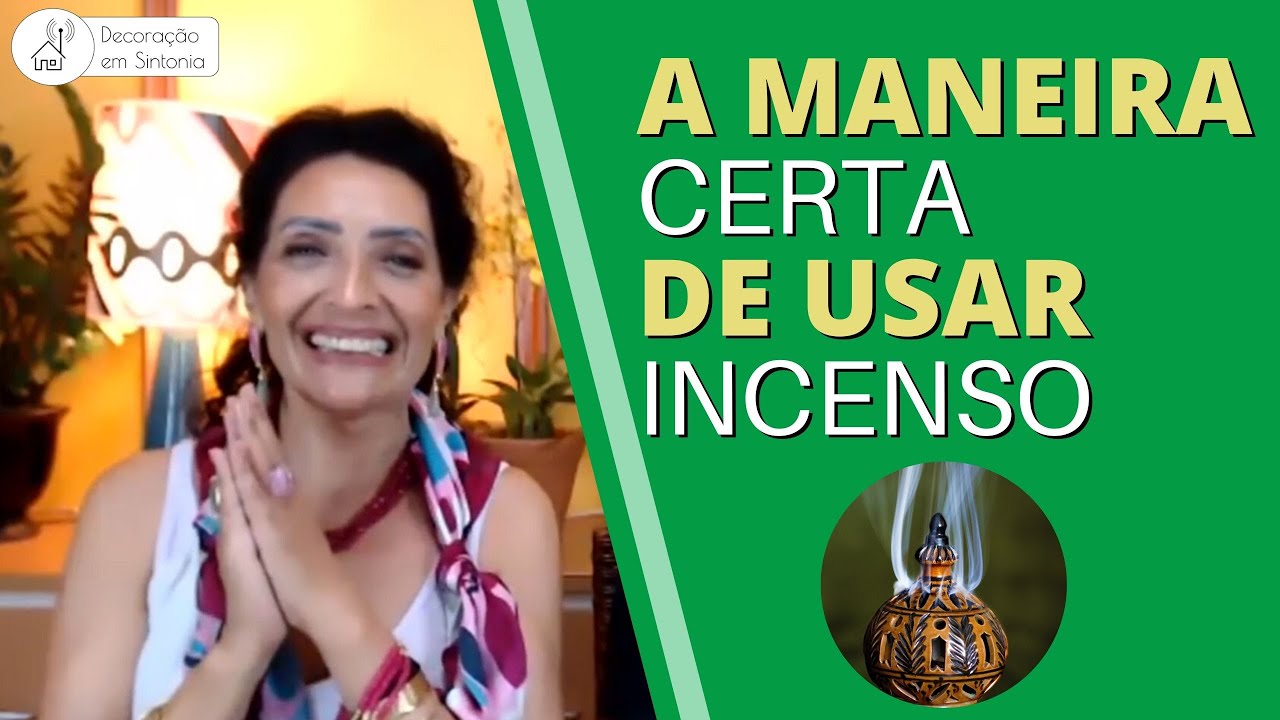 A MANEIRA CERTA DE USAR INCENSO